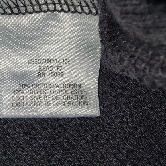 Black and White Crewneck Sweater with Bear Graphic - Picture 6 of 8